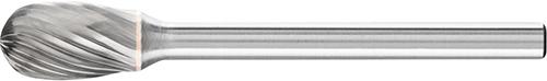 Mini-fraise sur tige carbure forme goutte 0610 5 3mm 6x10mm 