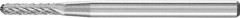 Mini-fraise sur tige carbure forme cyl. bout arrondi 0210 4 3mm 2x10mm 