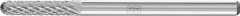 Mini-fraise sur tige carbure forme cyl. bout arrondi 0313 4 3mm 3x13mm 