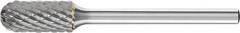 Mini-fraise sur tige carbure forme cyl. bout arrondi 0613 4 3mm 6x13mm 