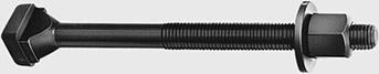 Boulon forgé en T DIN787 M12x12x80mm complet 