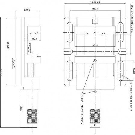 Etau pour perceuse taille 1 85mm