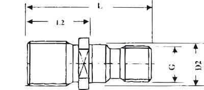 Tirettes courtes couvercl e SK40-M16 S20x2 