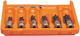 Jeu de fraises à carotter en coffret plastique 6 f raises 50mm 