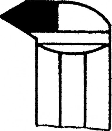 Outil tourn. carbure similaire à DIN283 droite 25x25x250mm P25/30 