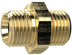 Raccord double laiton filetage mâle F1/2