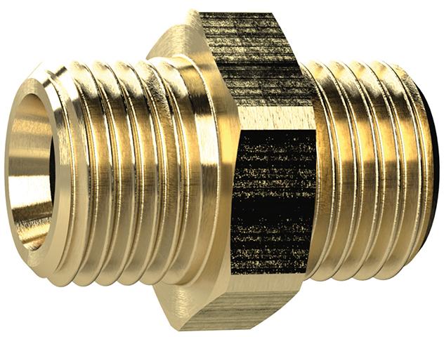 Raccord double laiton filetage mâle F1/8